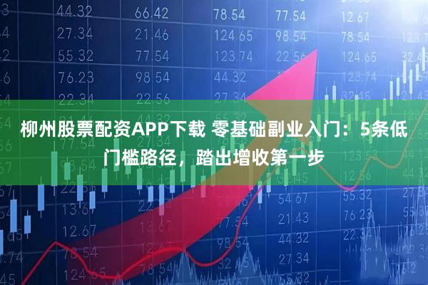 柳州股票配资APP下载 零基础副业入门：5条低门槛路径，踏出增收第一步
